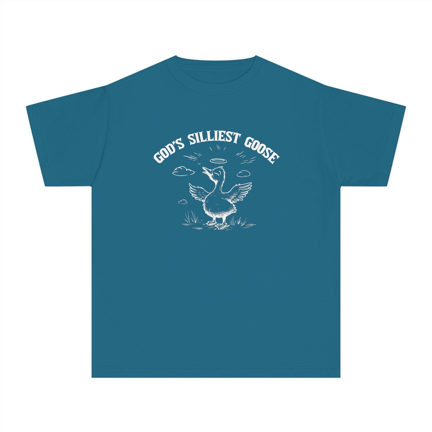 God's Silliest Goose Comfort Colors Youth Christian Tee