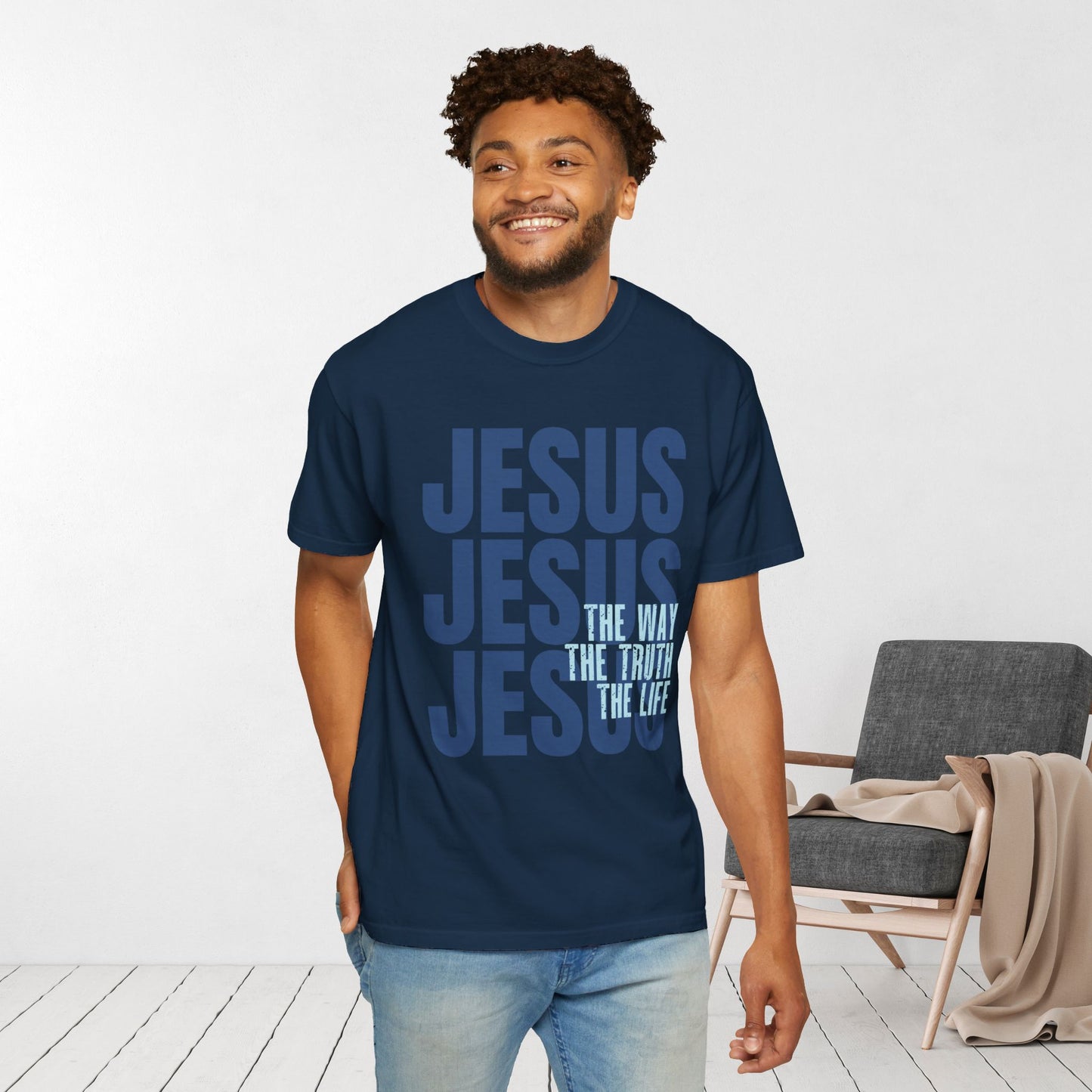 Comfort Colors Jesus Shirt - Bible Verse Shirt John 14:6