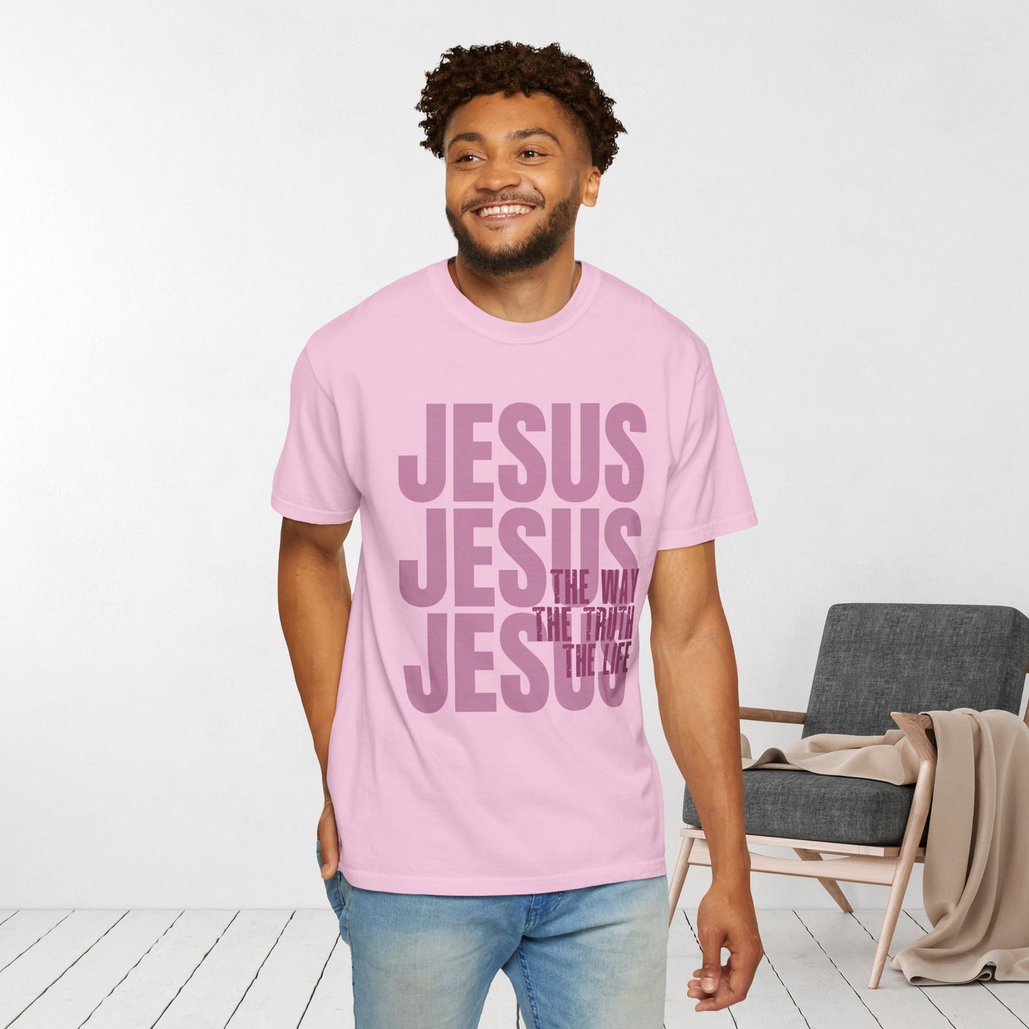 Comfort Colors Jesus Shirt - Bible Verse Shirt John 14:6