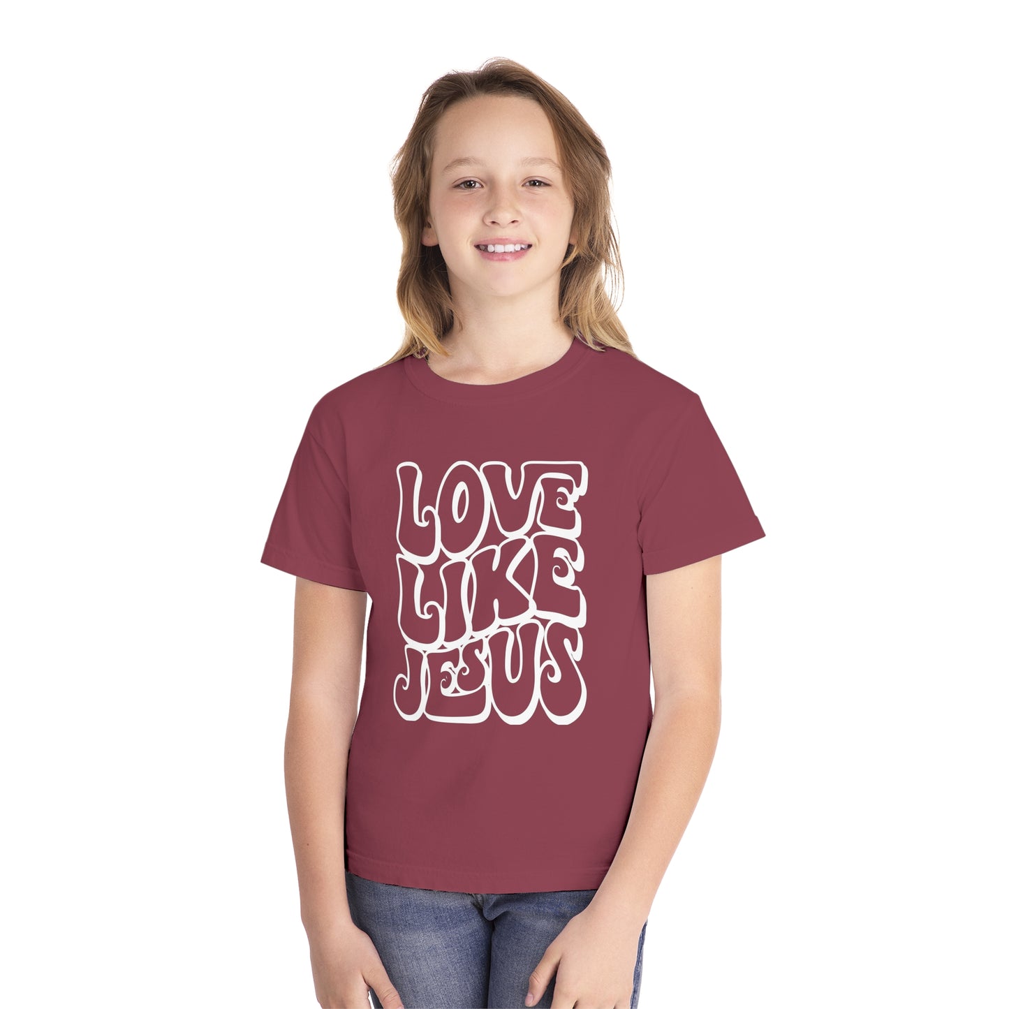 Love Like Jesus Comfort Colors Youth Christian Shirt