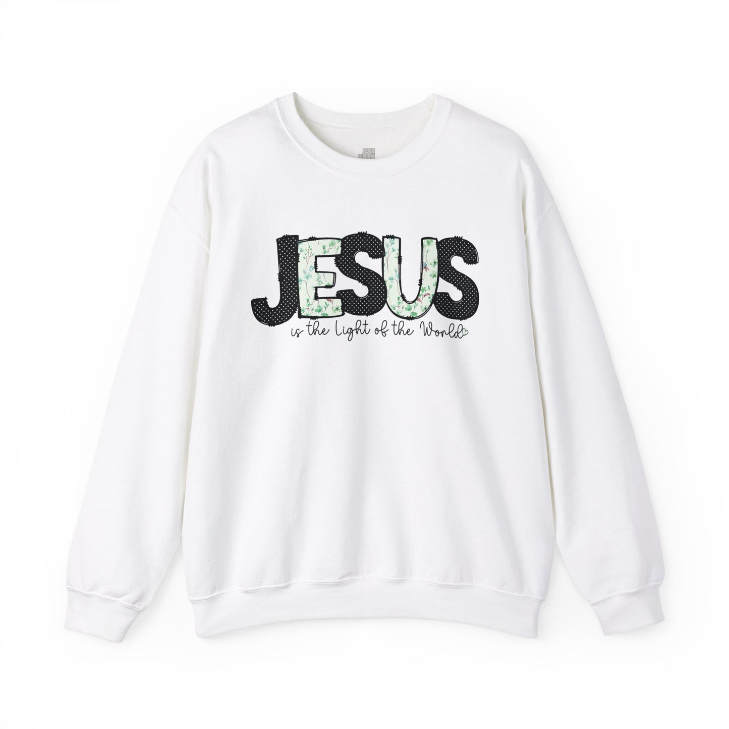 Jesus is the Light of The World Sweatshirt - Christian Crewneck Pullover