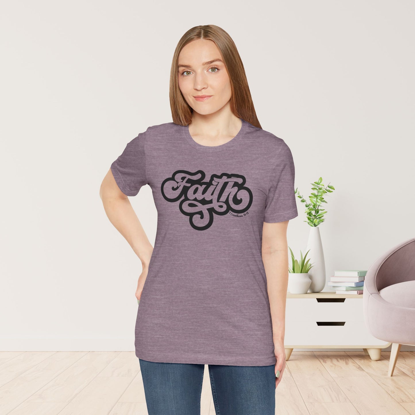 Faith Shirt - Bible Verse Christian Soft Cotton Tee