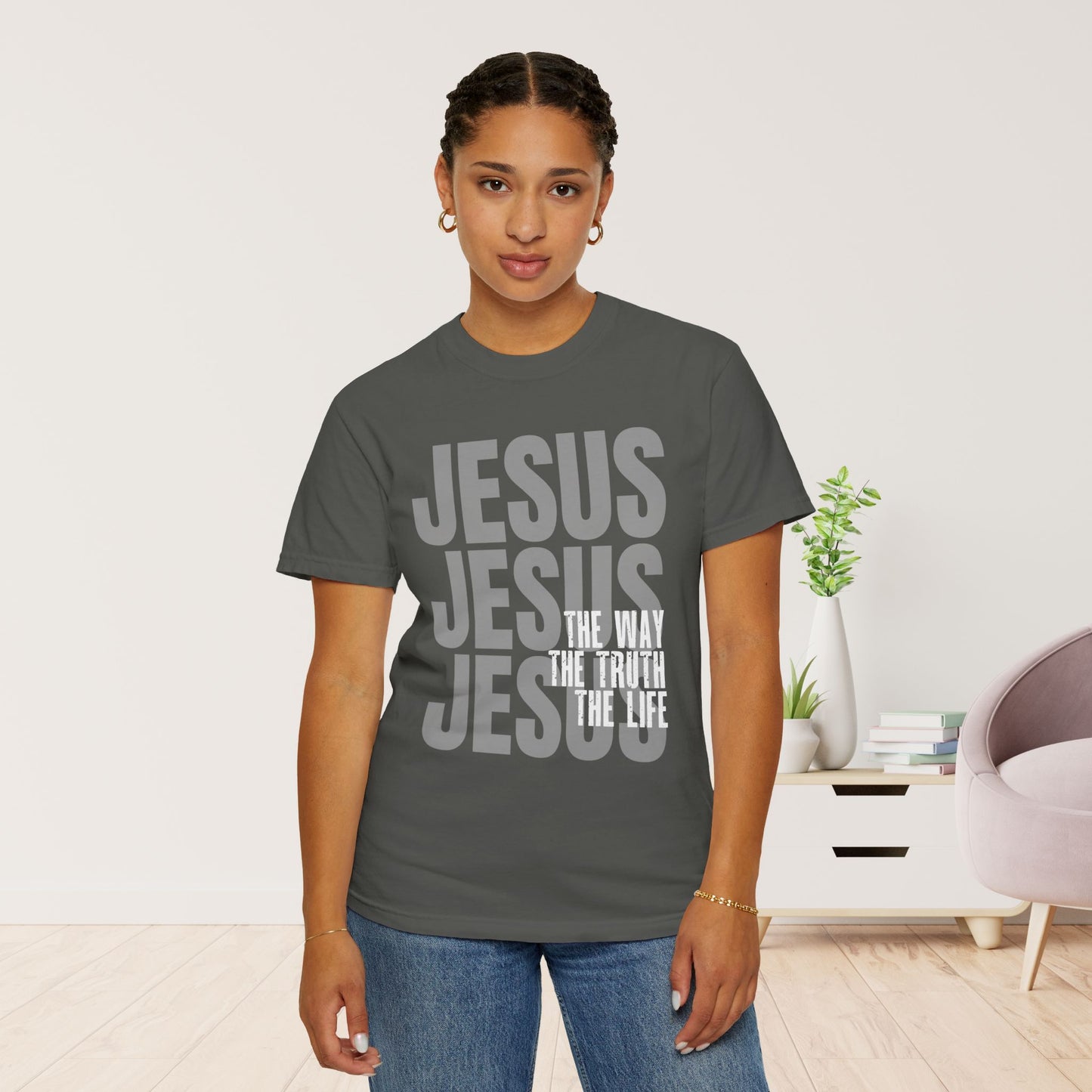 Comfort Colors Jesus Shirt - Bible Verse Shirt John 14:6