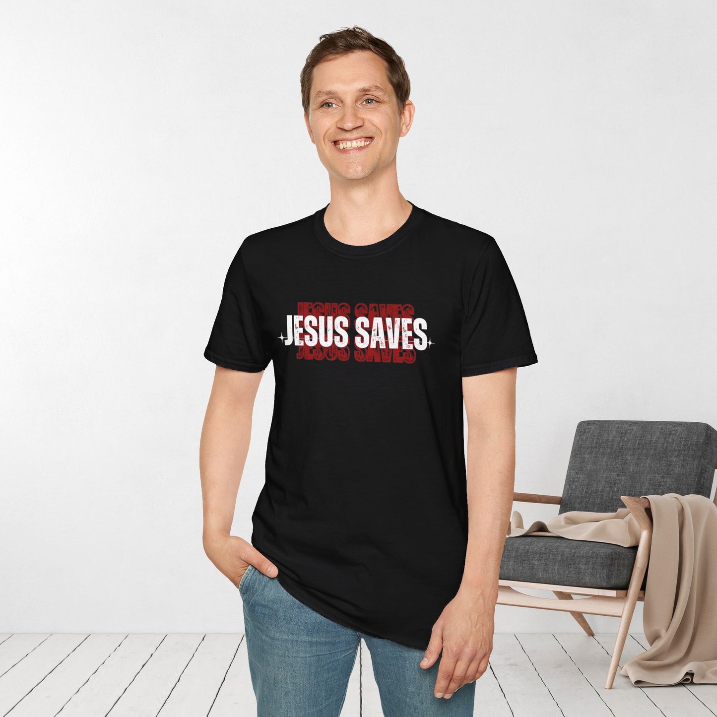 Trendy Jesus Saves Softstyle T-shirt