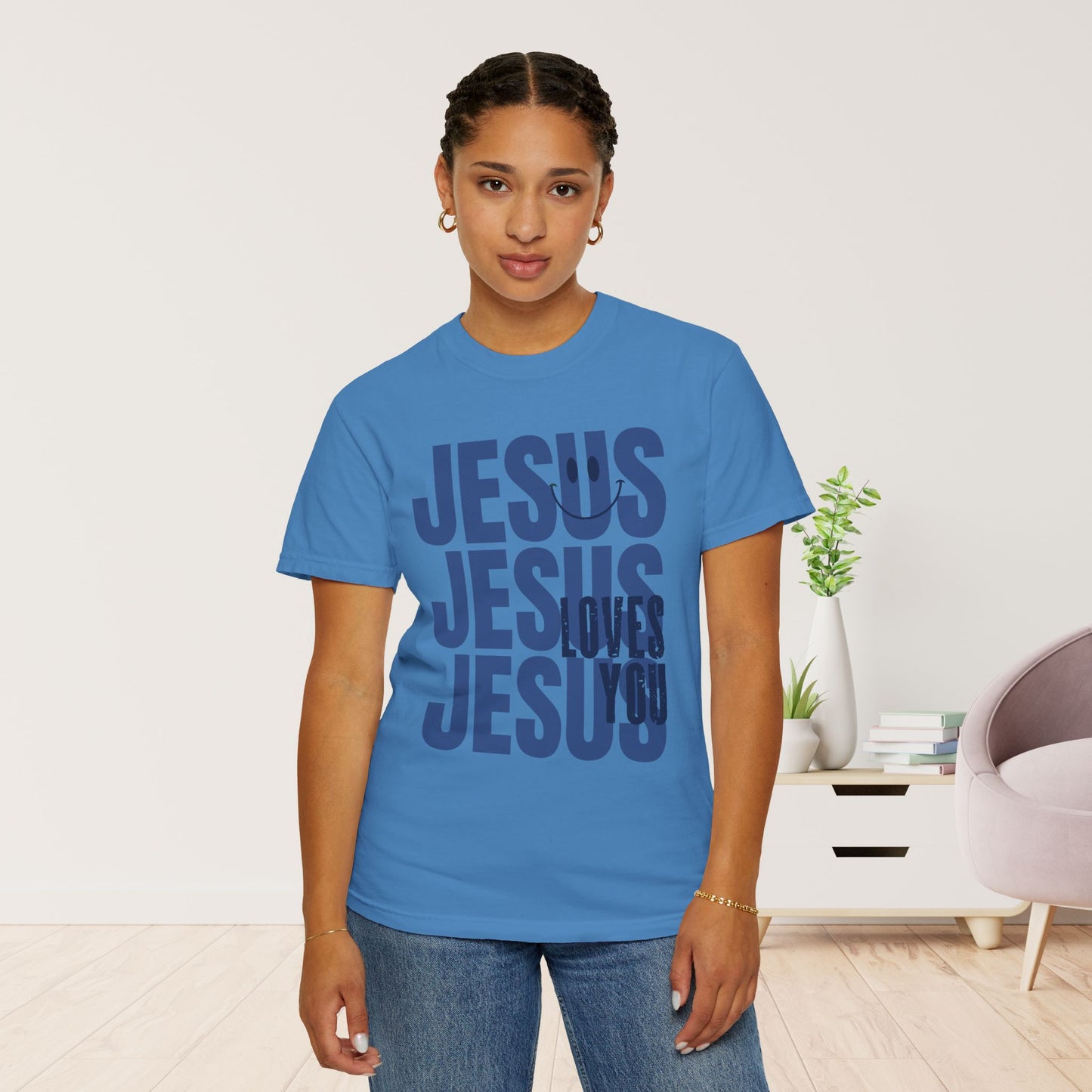 Jesus Loves You Comfort Colors Christian Shirt