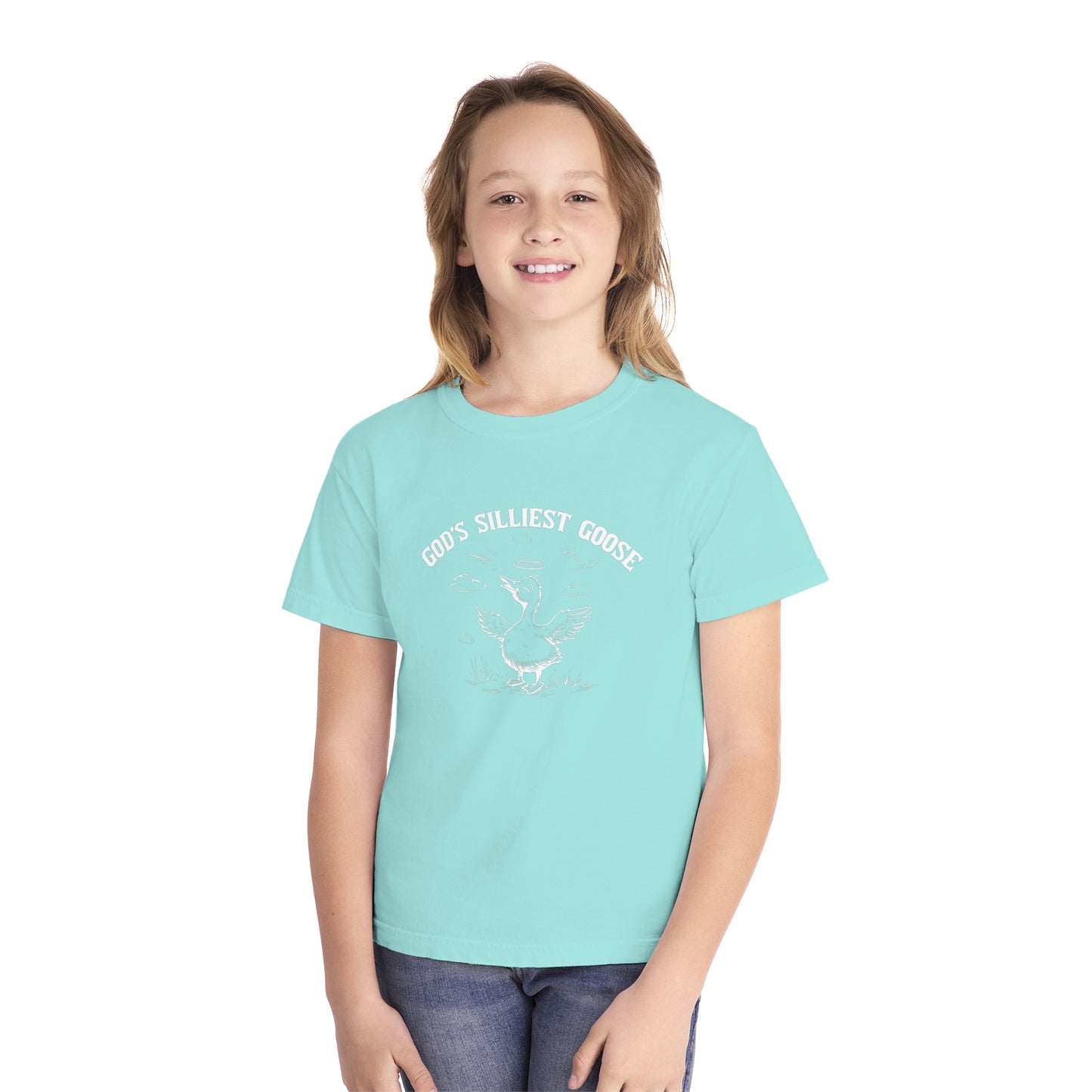 God's Silliest Goose Comfort Colors Youth Christian Tee