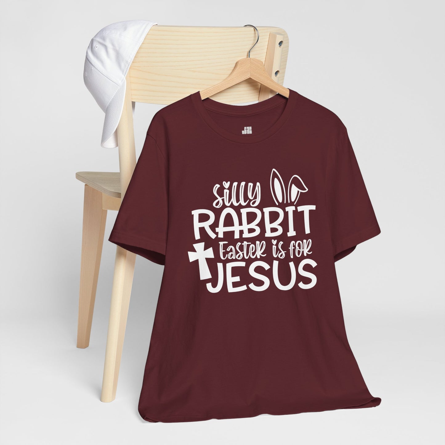 Silly Rabbit Easter is for Jesus Christian Soft Cotton Tee