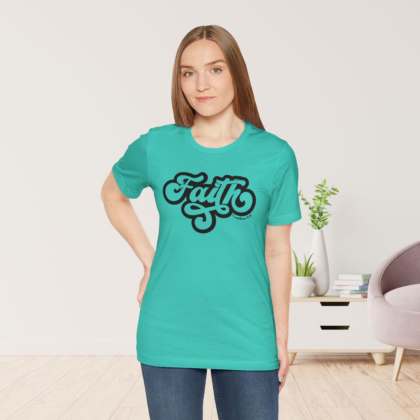 Faith Shirt - Bible Verse Christian Soft Cotton Tee