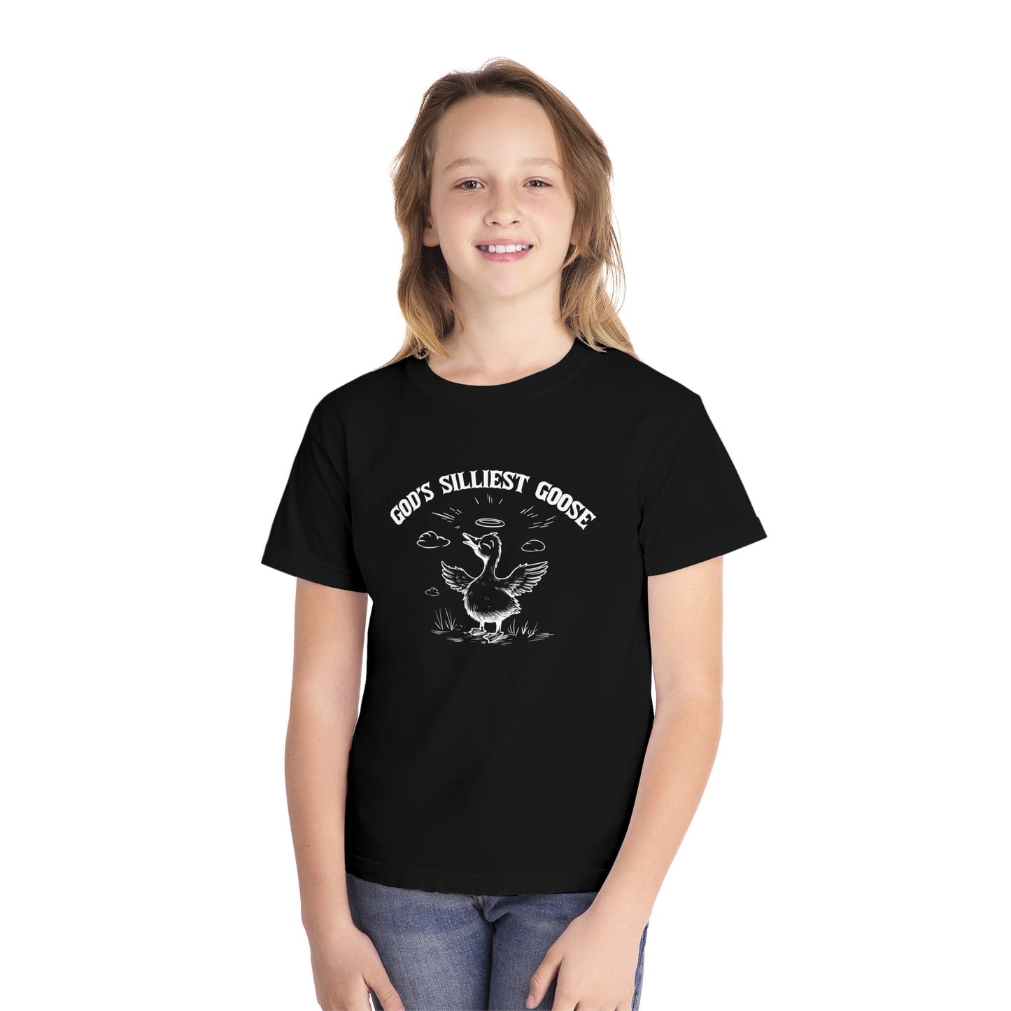 God's Silliest Goose Comfort Colors Youth Christian Tee