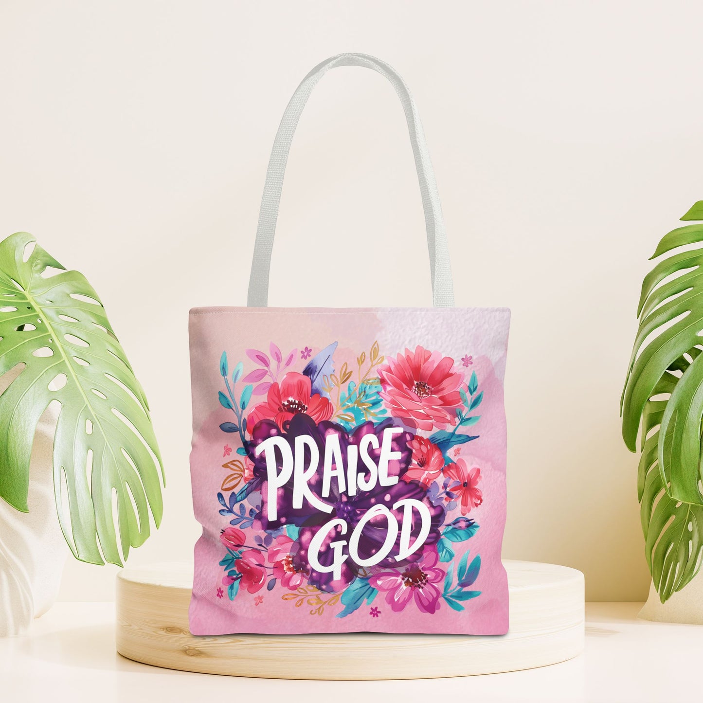 Praise God Tote Bag - Christian Tote Bag