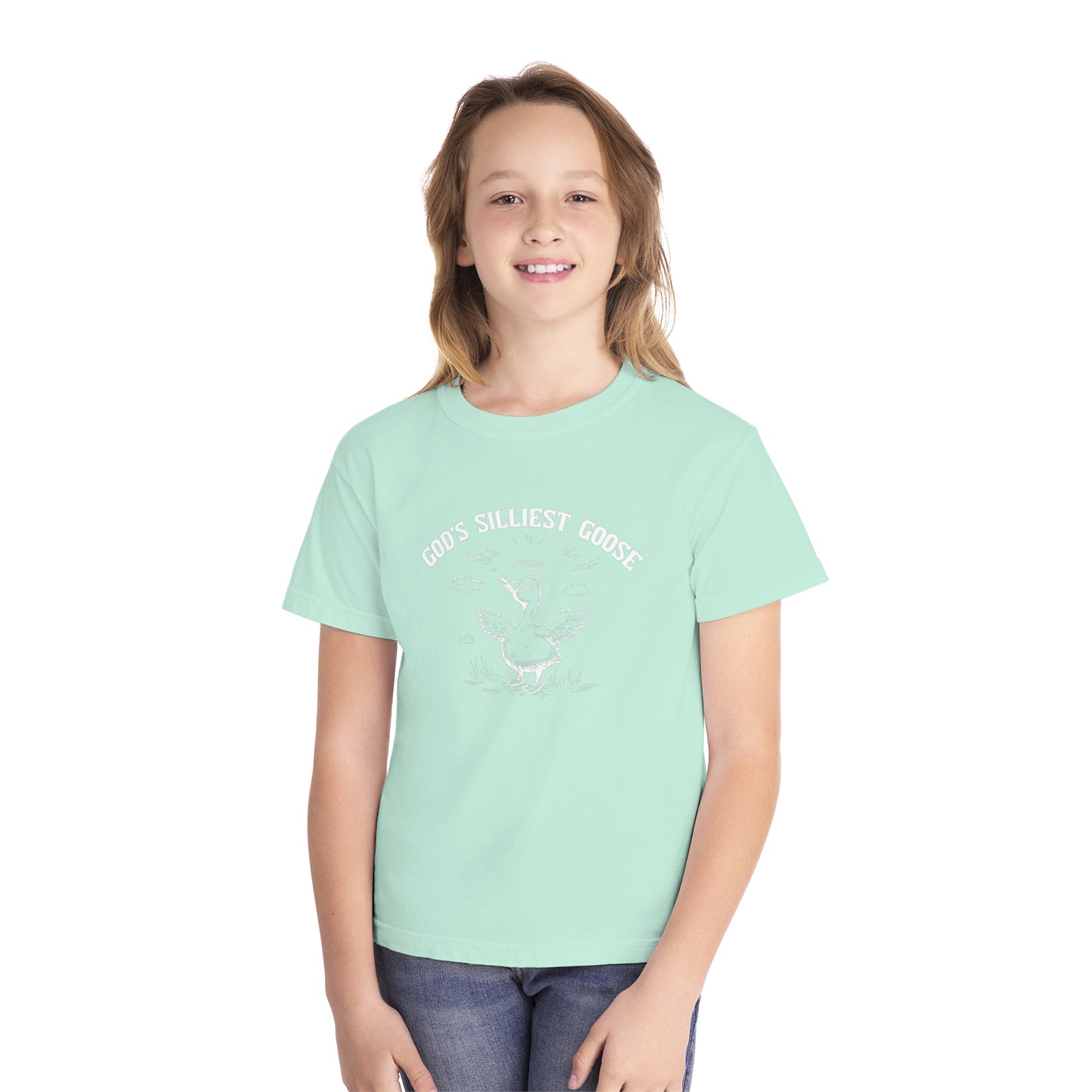 God's Silliest Goose Comfort Colors Youth Christian Tee