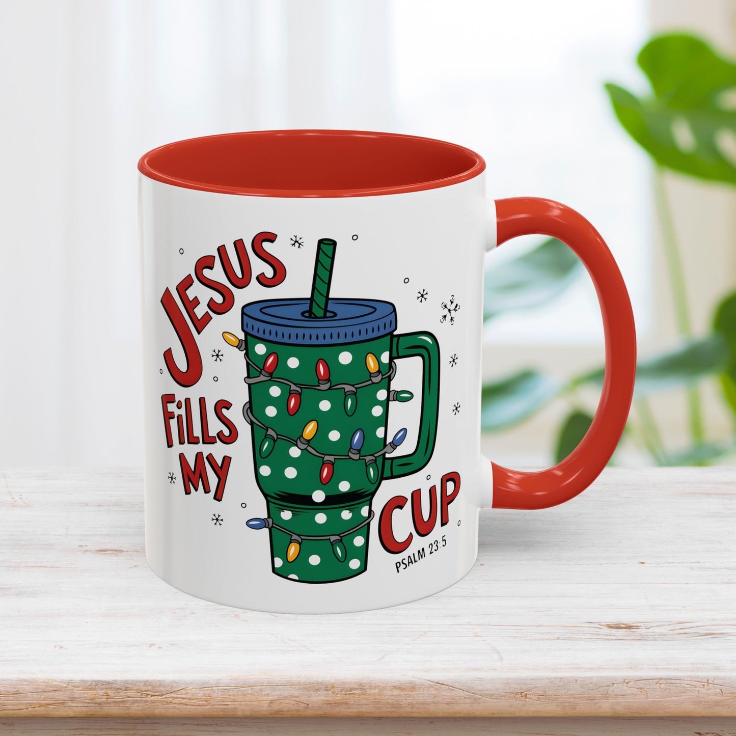 Jesus Fills My Cup Mug - Christian Coffee Mug