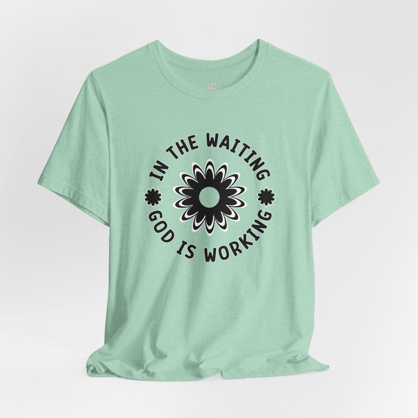 In the Waiting God is Working Soft Cotton Tee - Christian Shirt