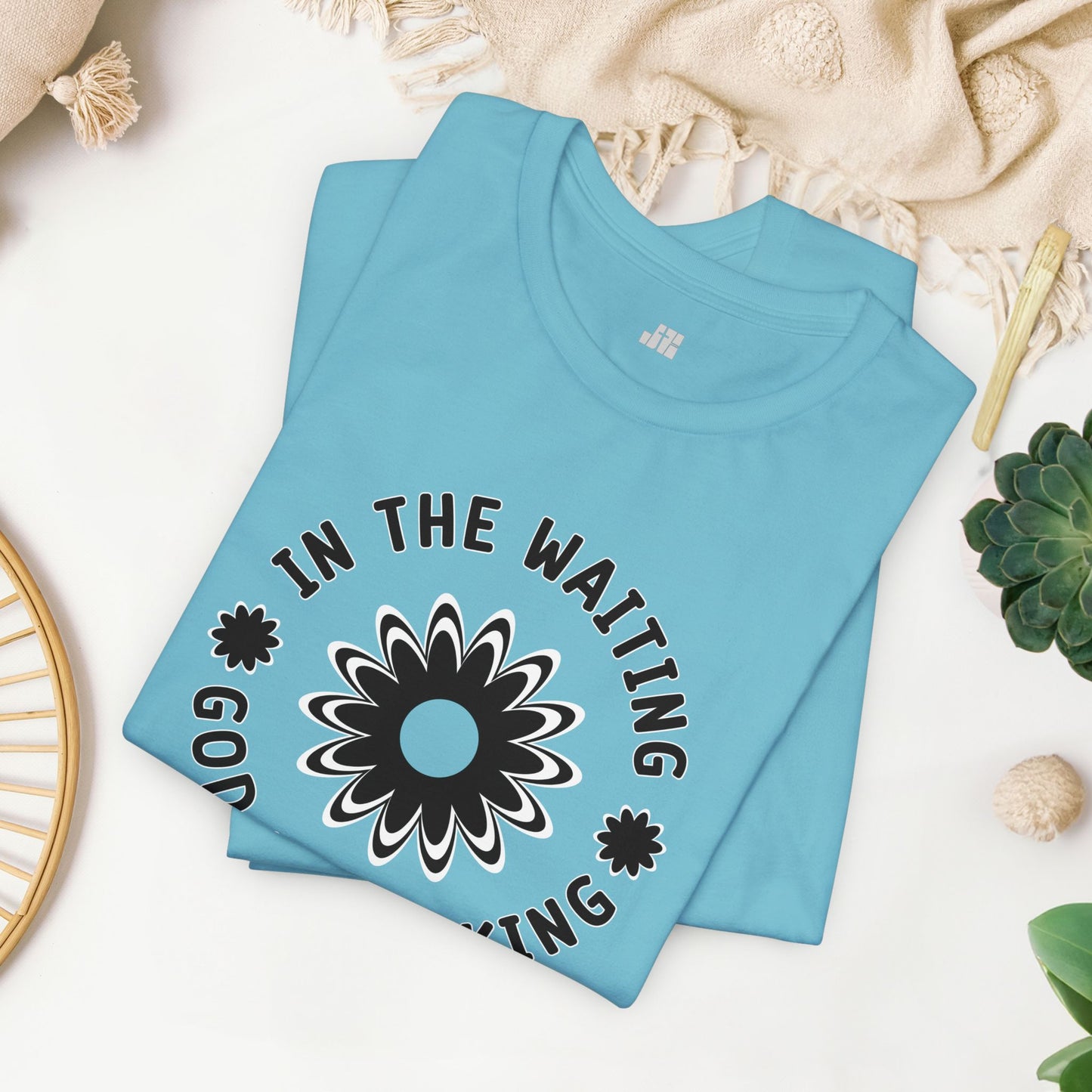 In the Waiting God is Working Soft Cotton Tee - Christian Shirt