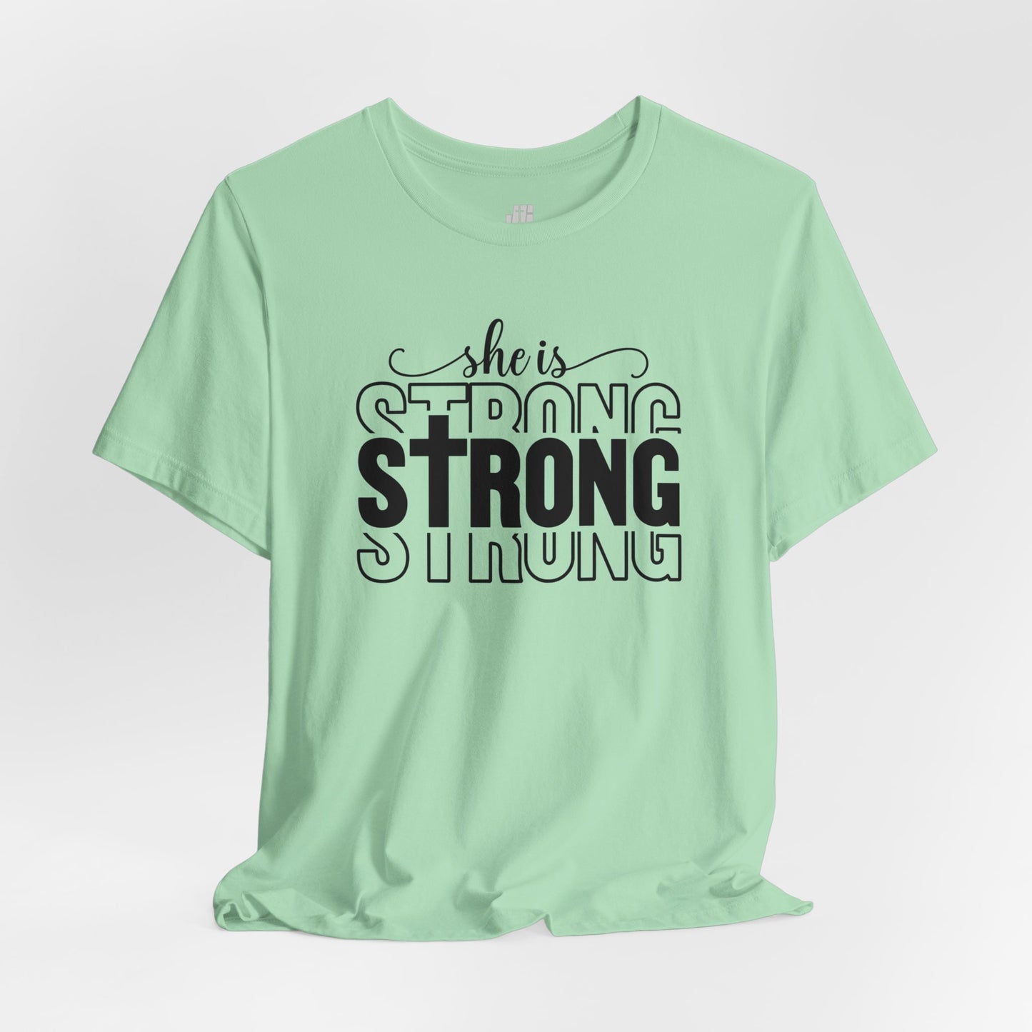 She is Strong Christian Soft Cotton Tee