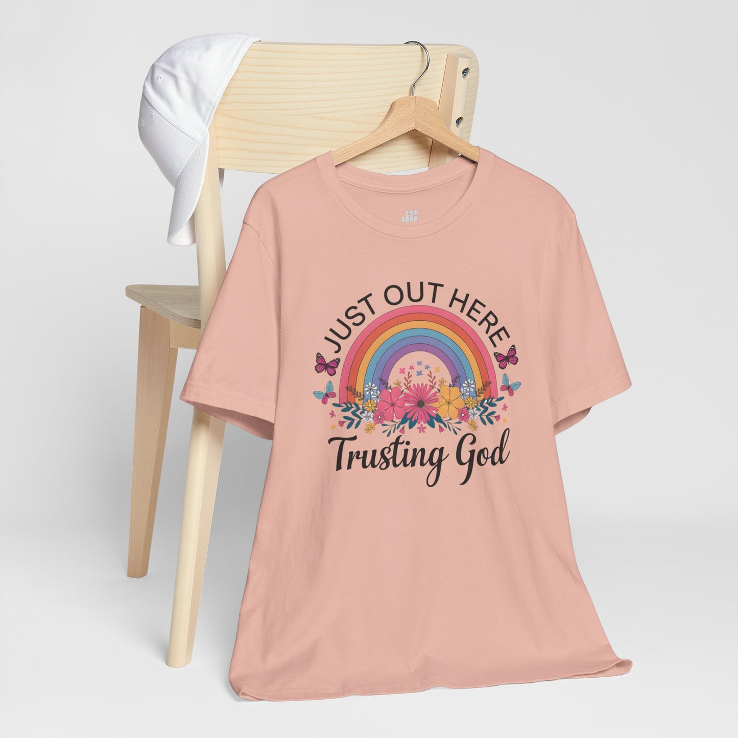 Just Out Here Trusting God Soft Cotton Tee