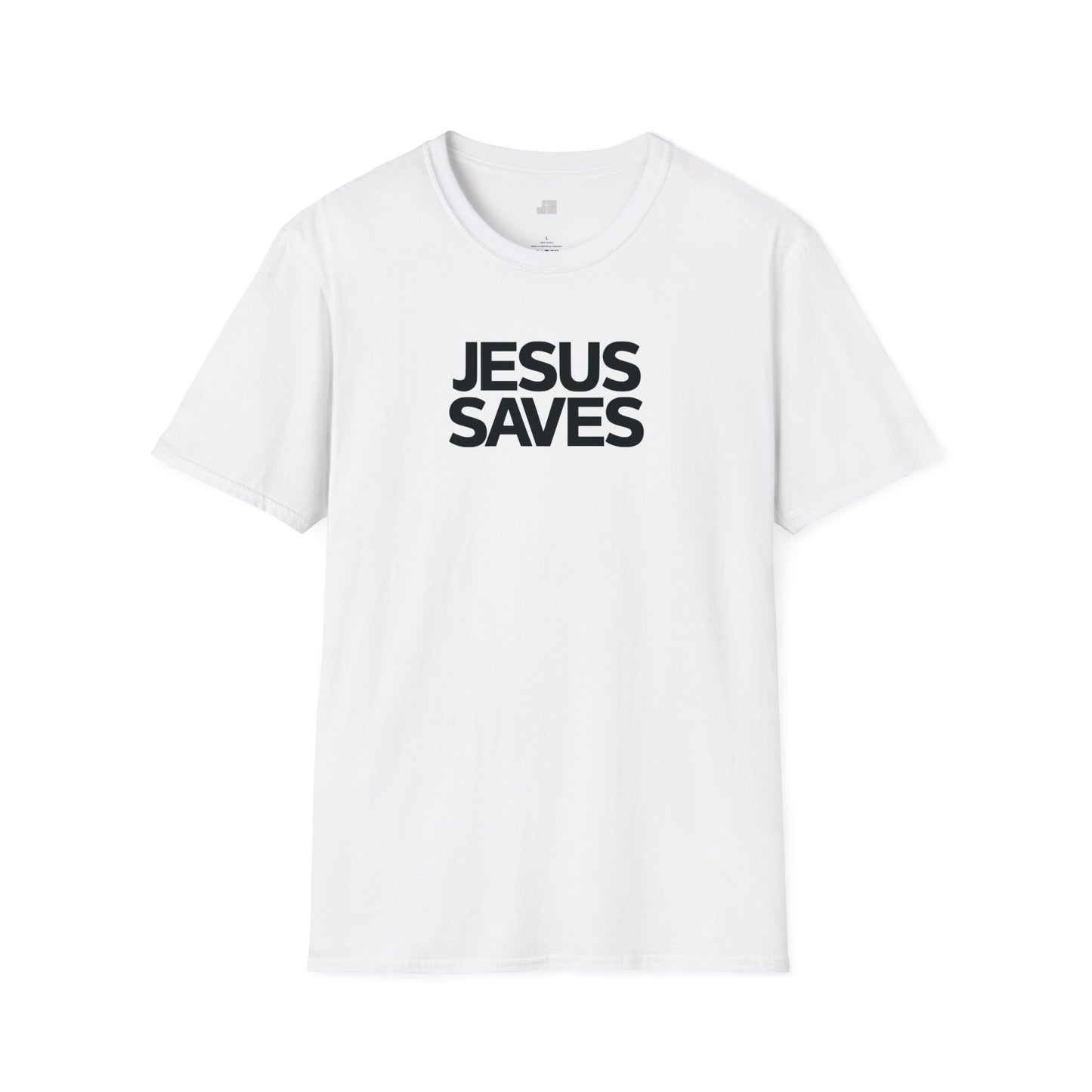 Unisex Jesus Saves Softstyle T-shirt - Acts 4:12 Bible Verse Christian Shirt