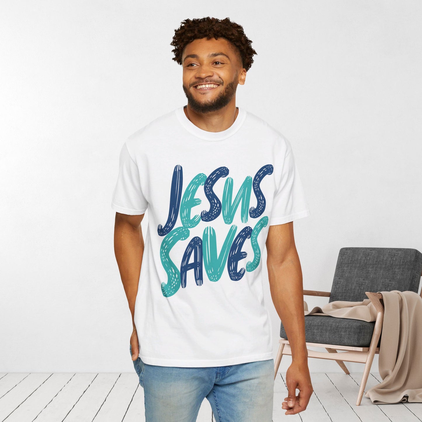 Unisex Jesus Saves Comfort Colors T-shirt