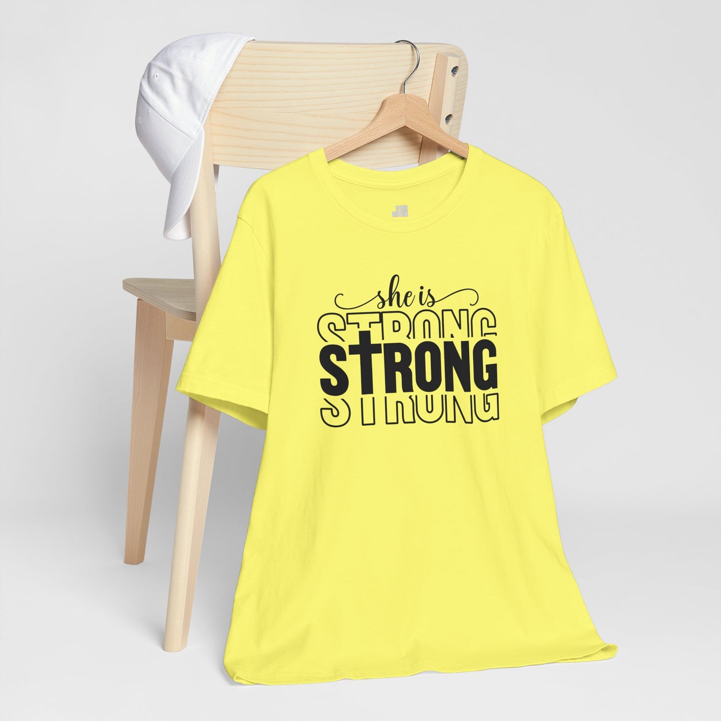 She is Strong Christian Soft Cotton Tee