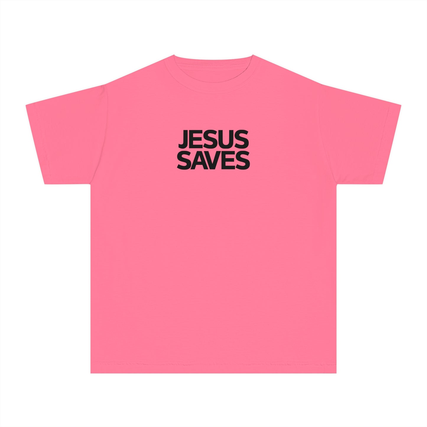 Jesus Saves Comfort Colors Youth Christian Tee