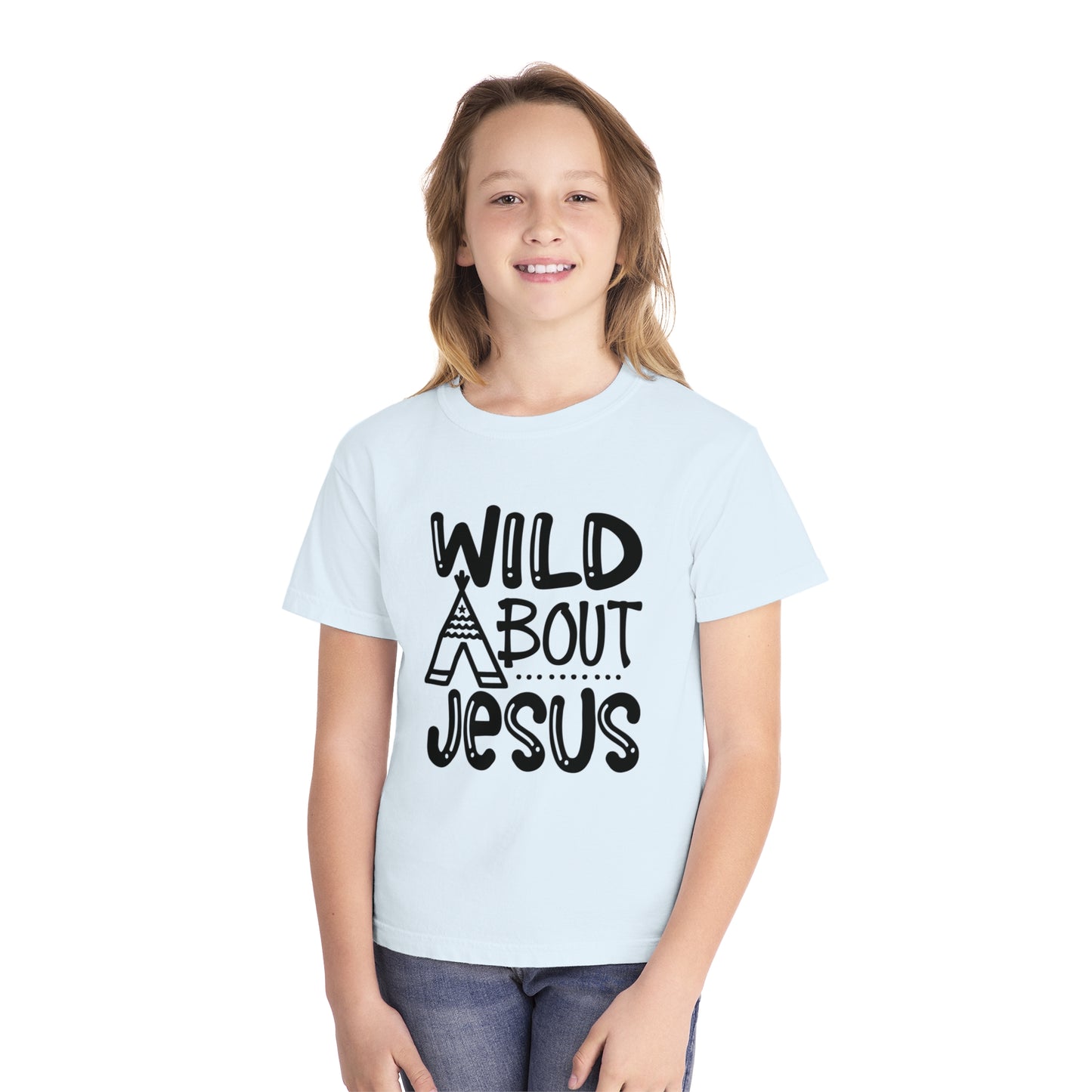 Wild About Jesus Comfort Colors Youth Christian T-shirt