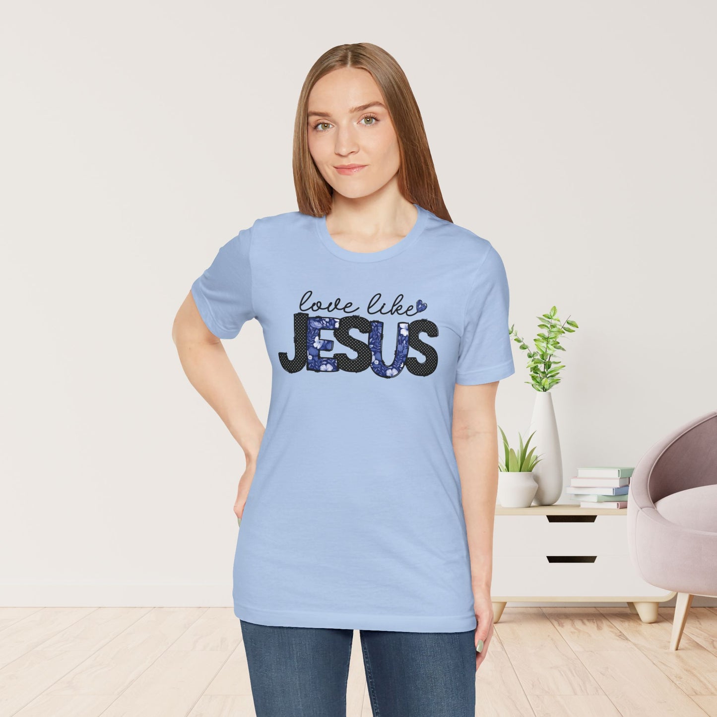 Love Like Jesus Soft Cotton Tee - Christian Shirt