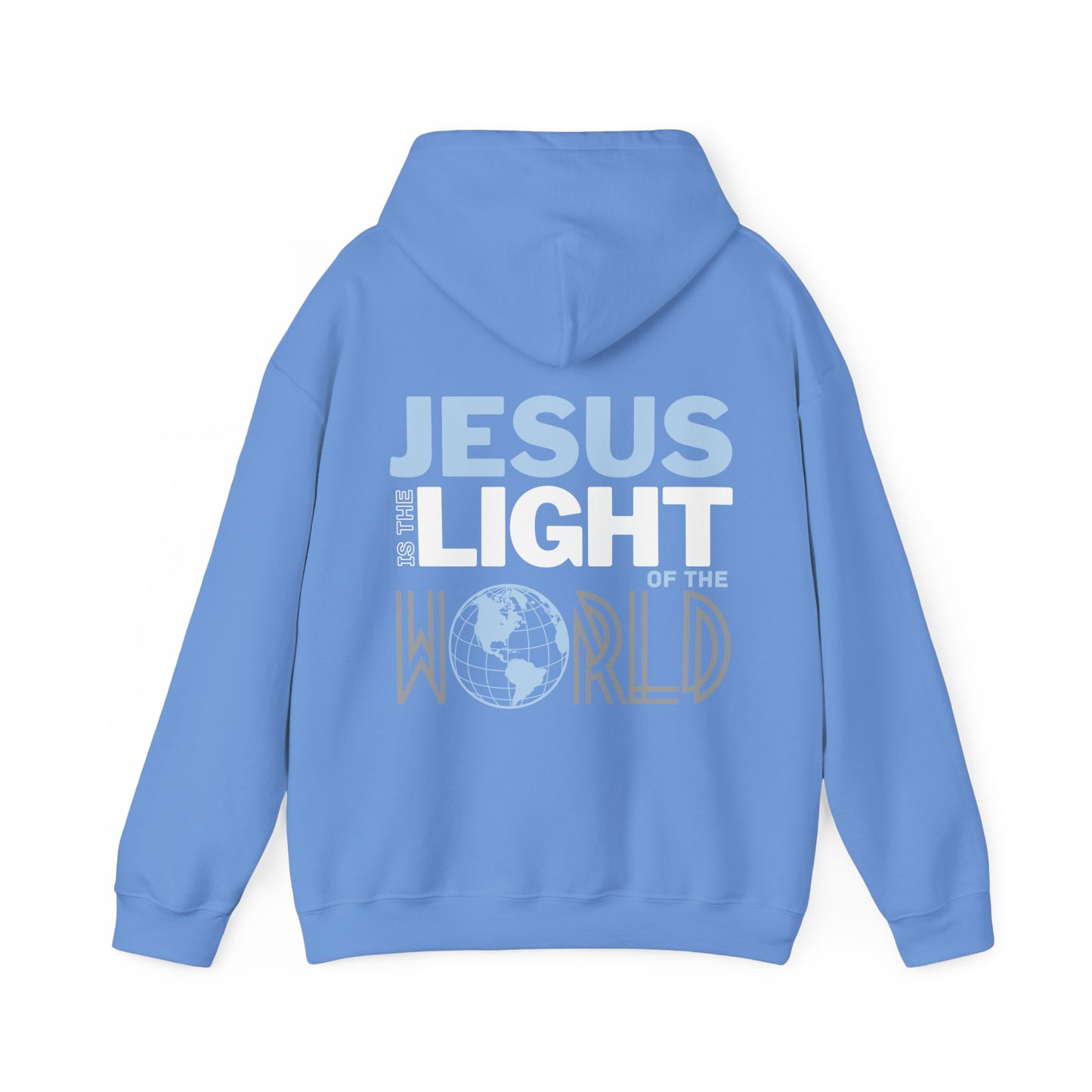 Jesus is the Light of the World Hoodie - John 8:12 Bible Verse Christian Hoodie