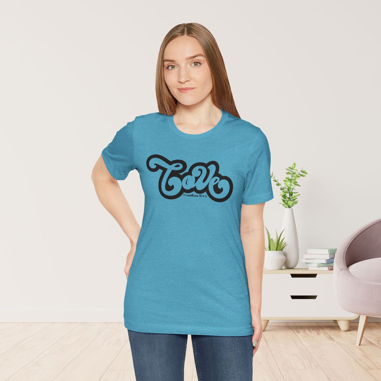 Love Shirt - Bible Verse Christian Soft Cotton Tee