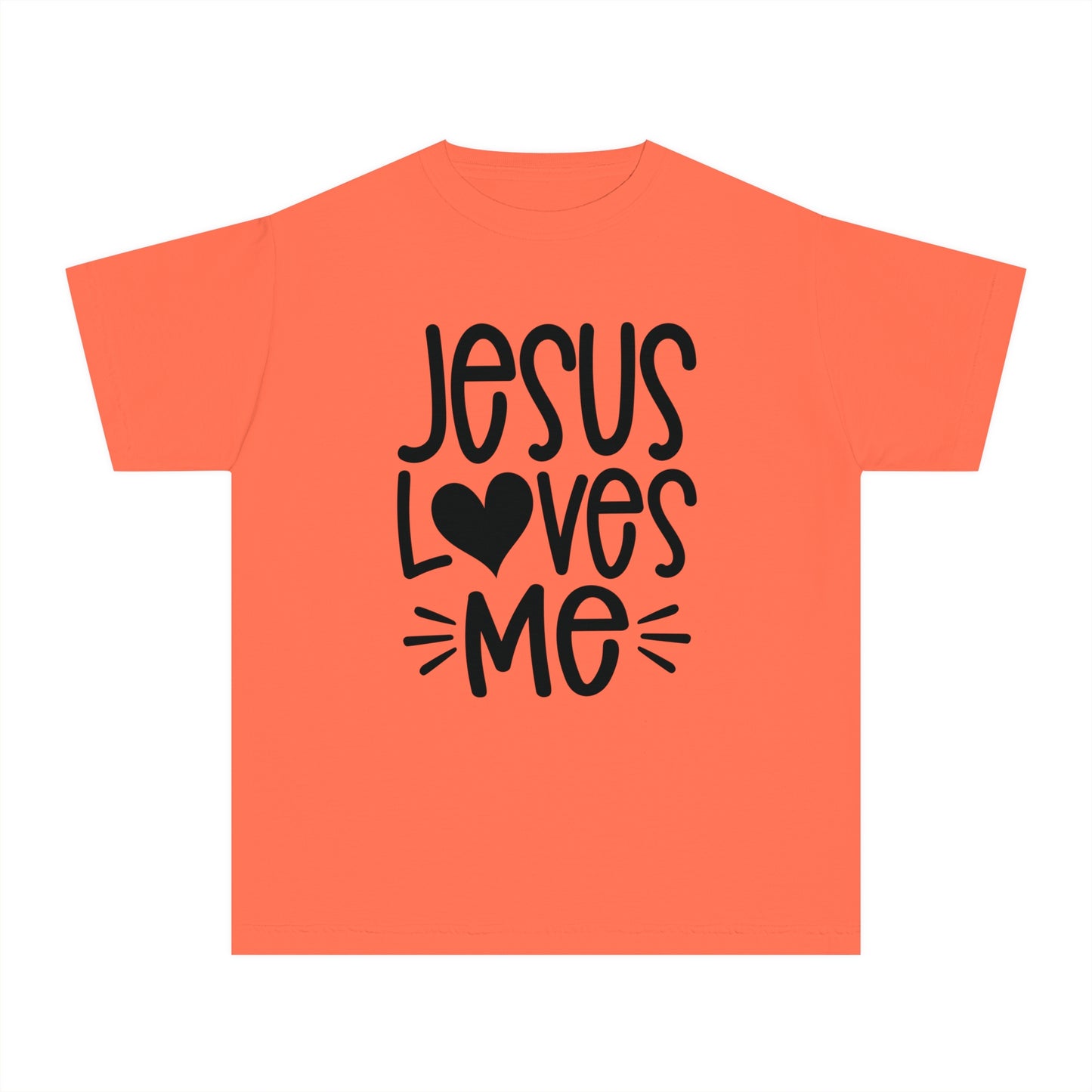 Jesus Loves Me Comfort Colors Youth Christian Tee