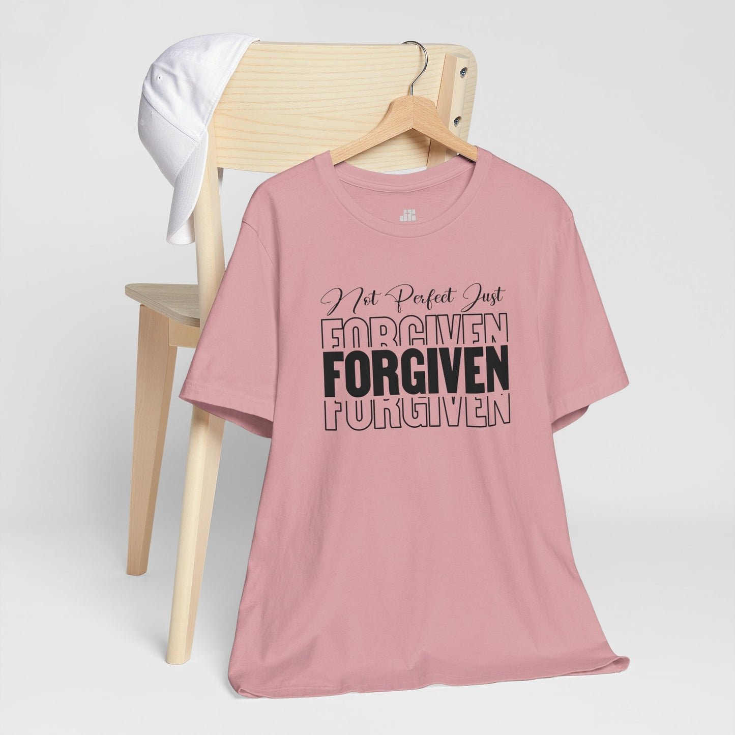 Not Perfect Just Forgiven Christian Soft Cotton Tee