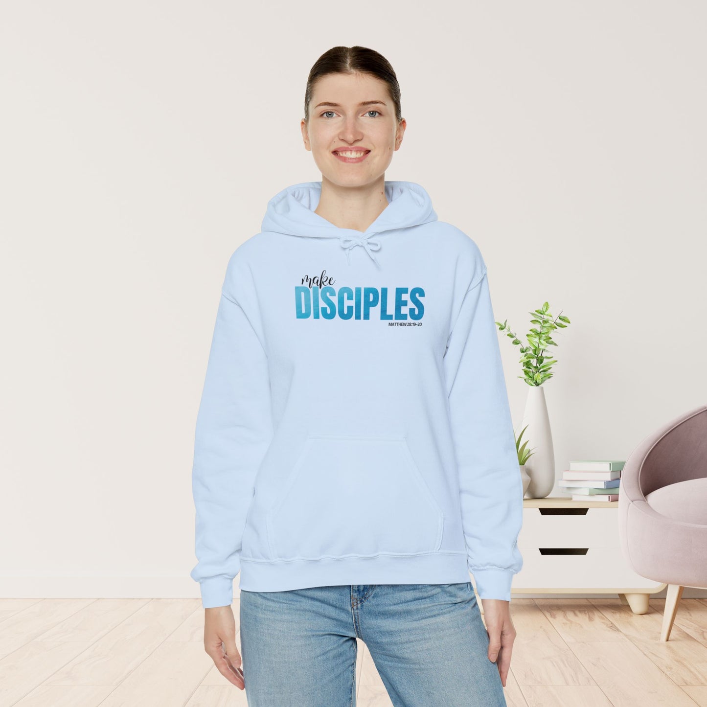 Make Disciples Hoodie - Matthew 28:19-20 Bible Verse Christian Hoodie