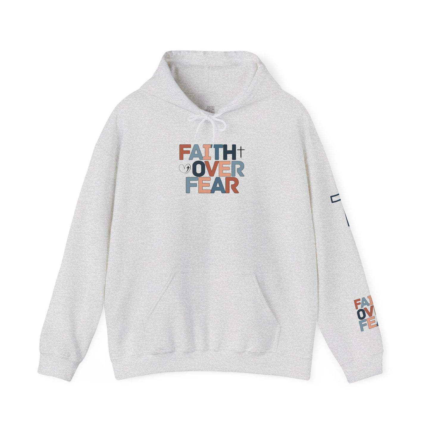 Faith Over Fear Hoodie - Isaiah 41:10 Bible Verse Christian Hoodie