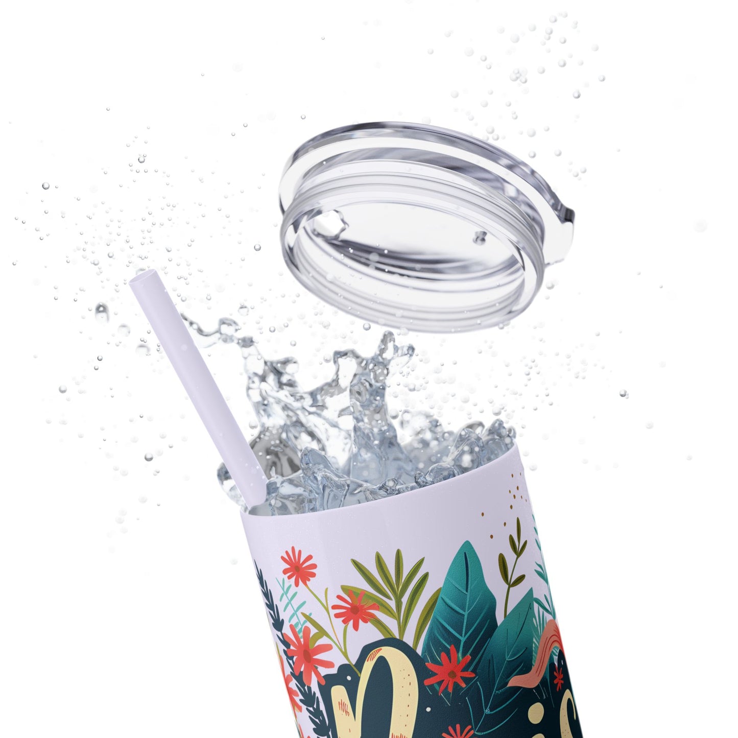 He is Risen Skinny Tumbler with Straw - 20oz