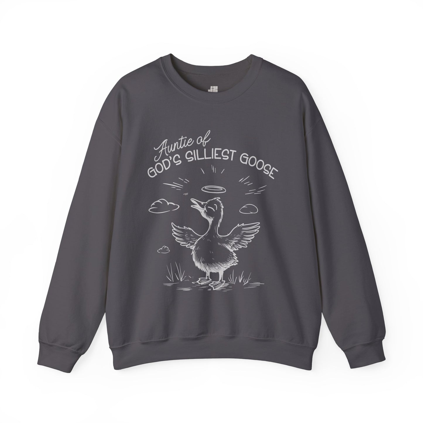 Auntie of God's Silliest Goose Sweatshirt - Christian Crewneck Pullover