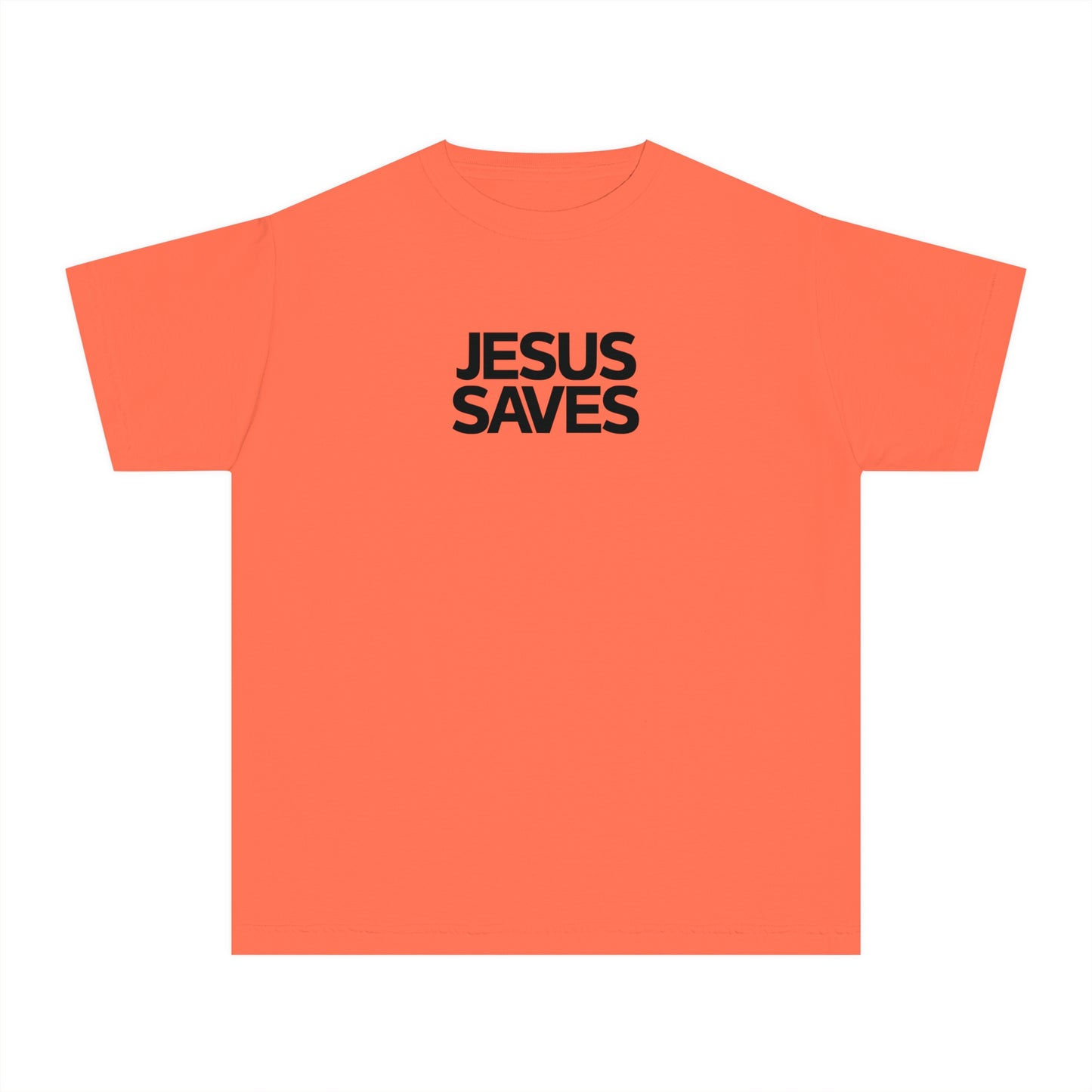 Jesus Saves Comfort Colors Youth Christian Tee