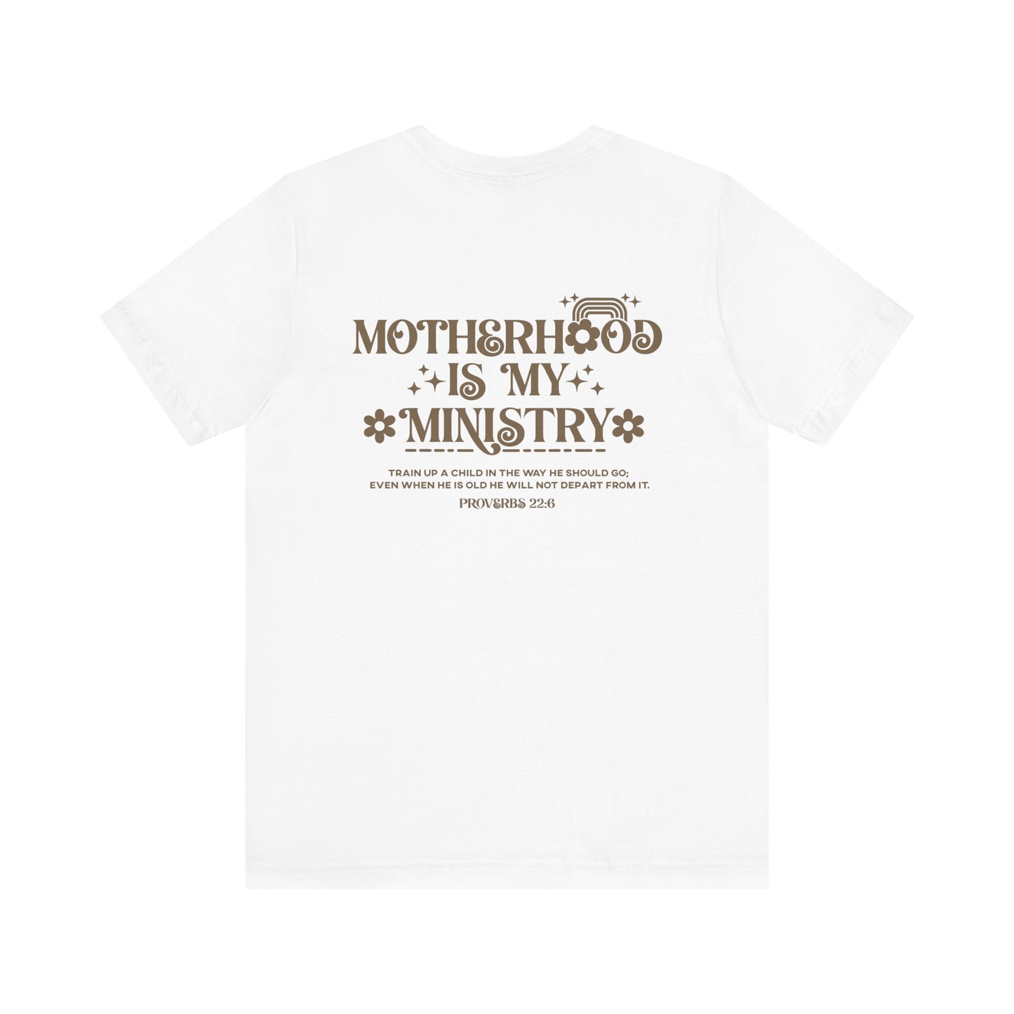 Motherhood is My Ministry Christian Soft Cotton Tee