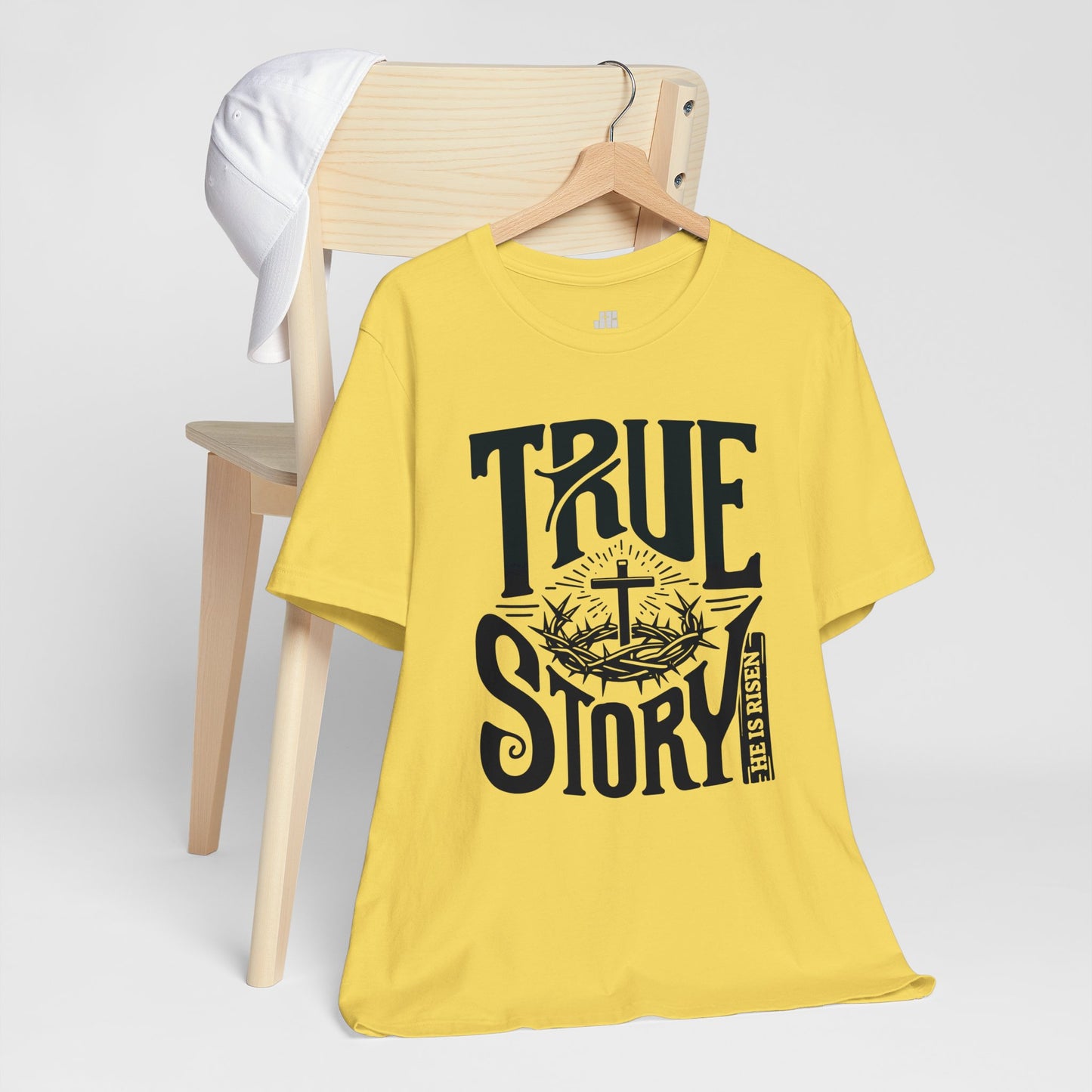 True Story He is Risen Christian Soft Cotton Tee - Easter Shirt