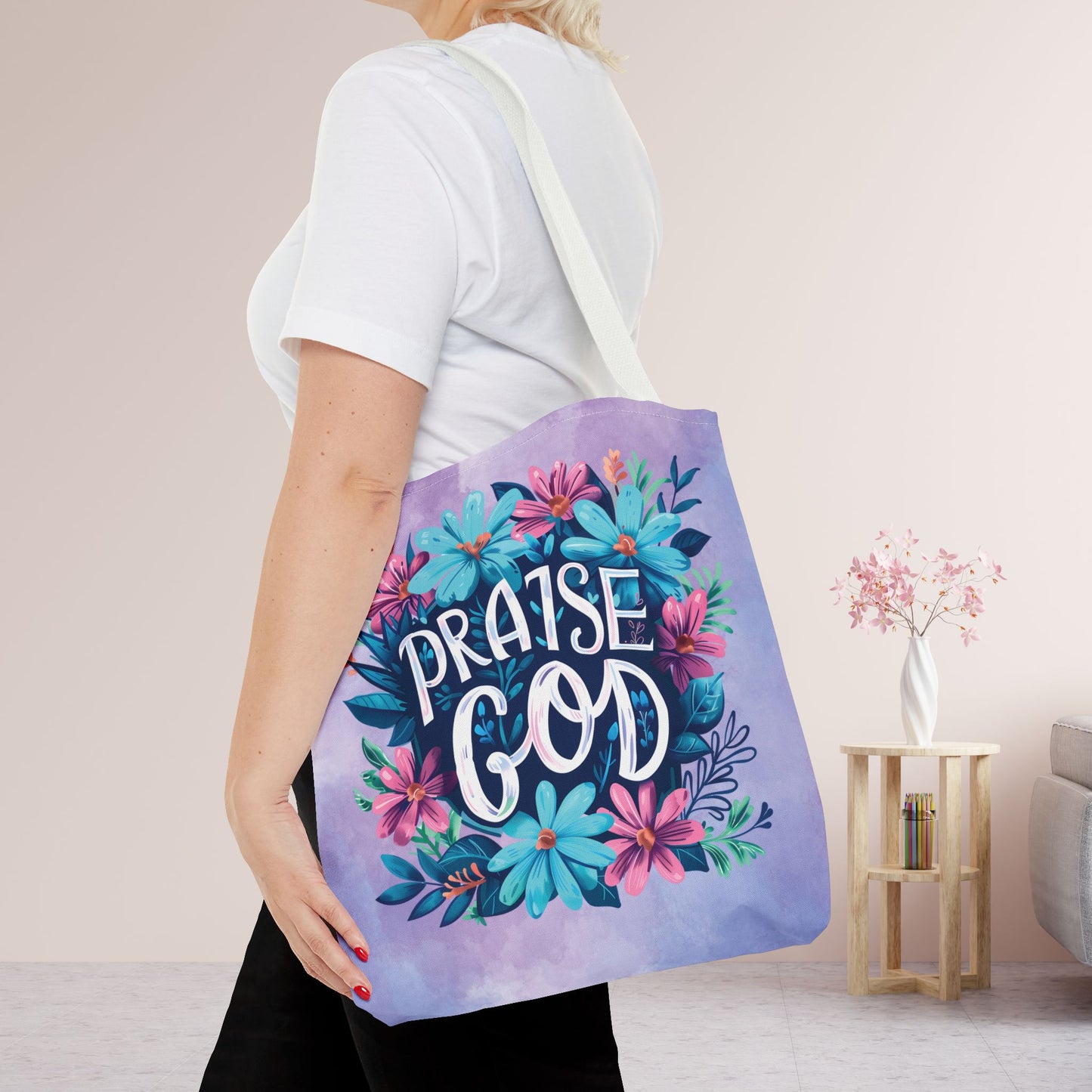 Praise God Tote Bag - Christian Tote Bag