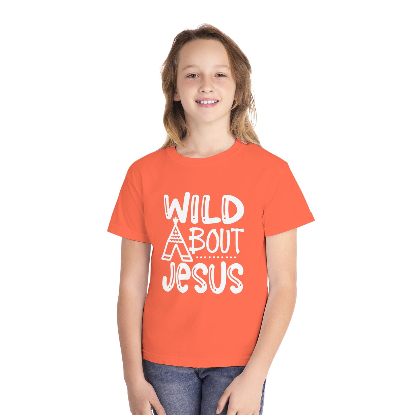 Wild About Jesus Comfort Colors Youth Christian Shirt