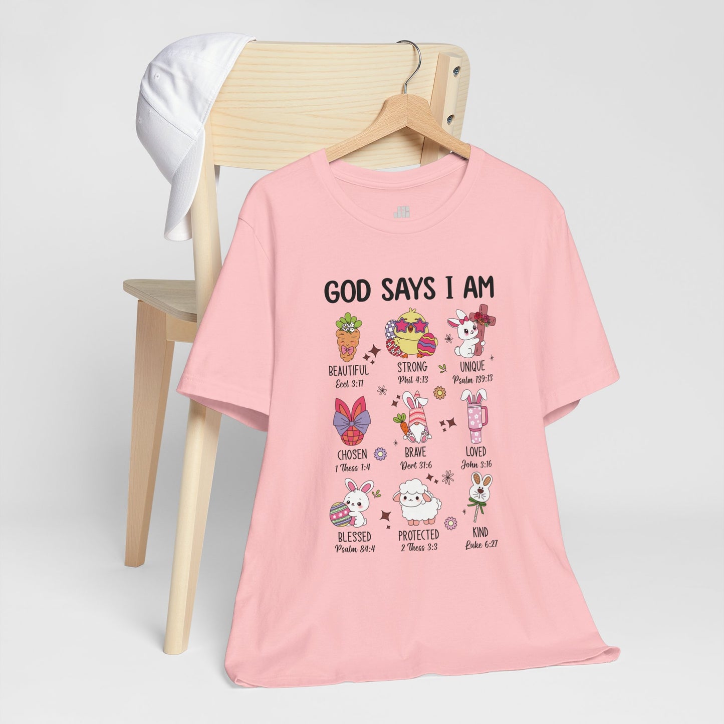 God Says I Am... Soft Cotton Tee - Christian Easter Shirt