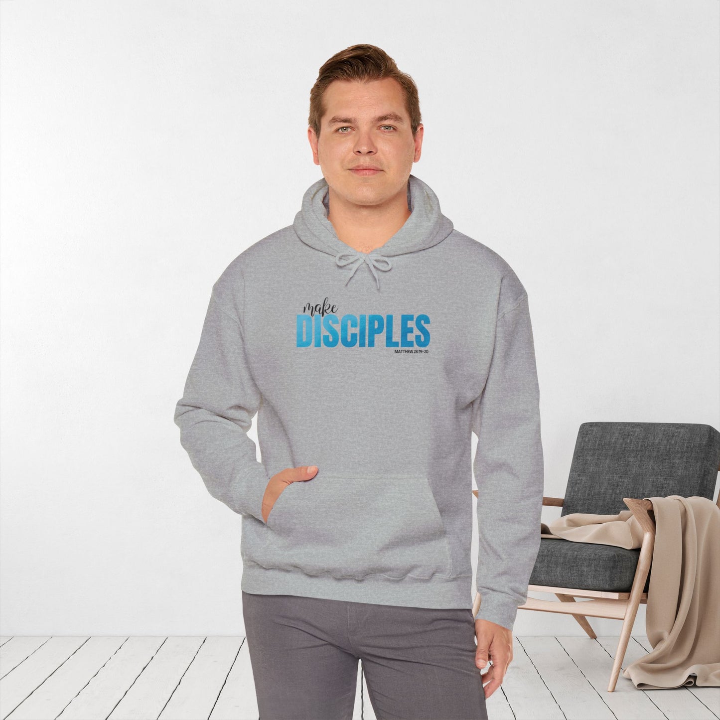 Make Disciples Hoodie - Matthew 28:19-20 Bible Verse Christian Hoodie