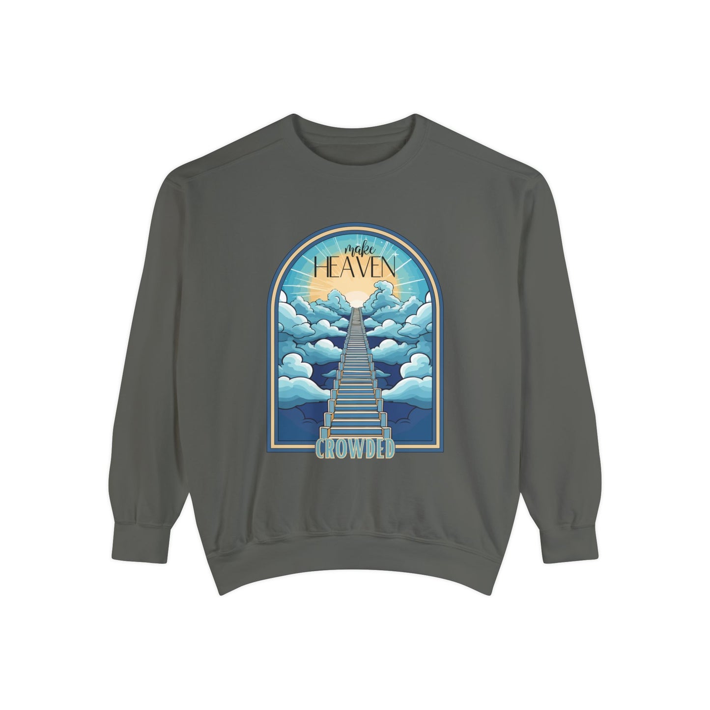 Comfort Colors Groovy Make Heaven Crowded Sweatshirt