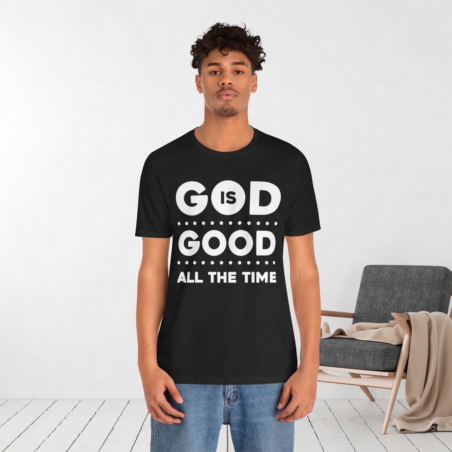 God Is Good All The Time Soft Cotton Tee - Christian Tee