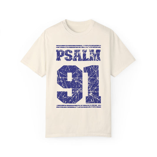 Psalm 91 Comfort Colors Christian Shirt