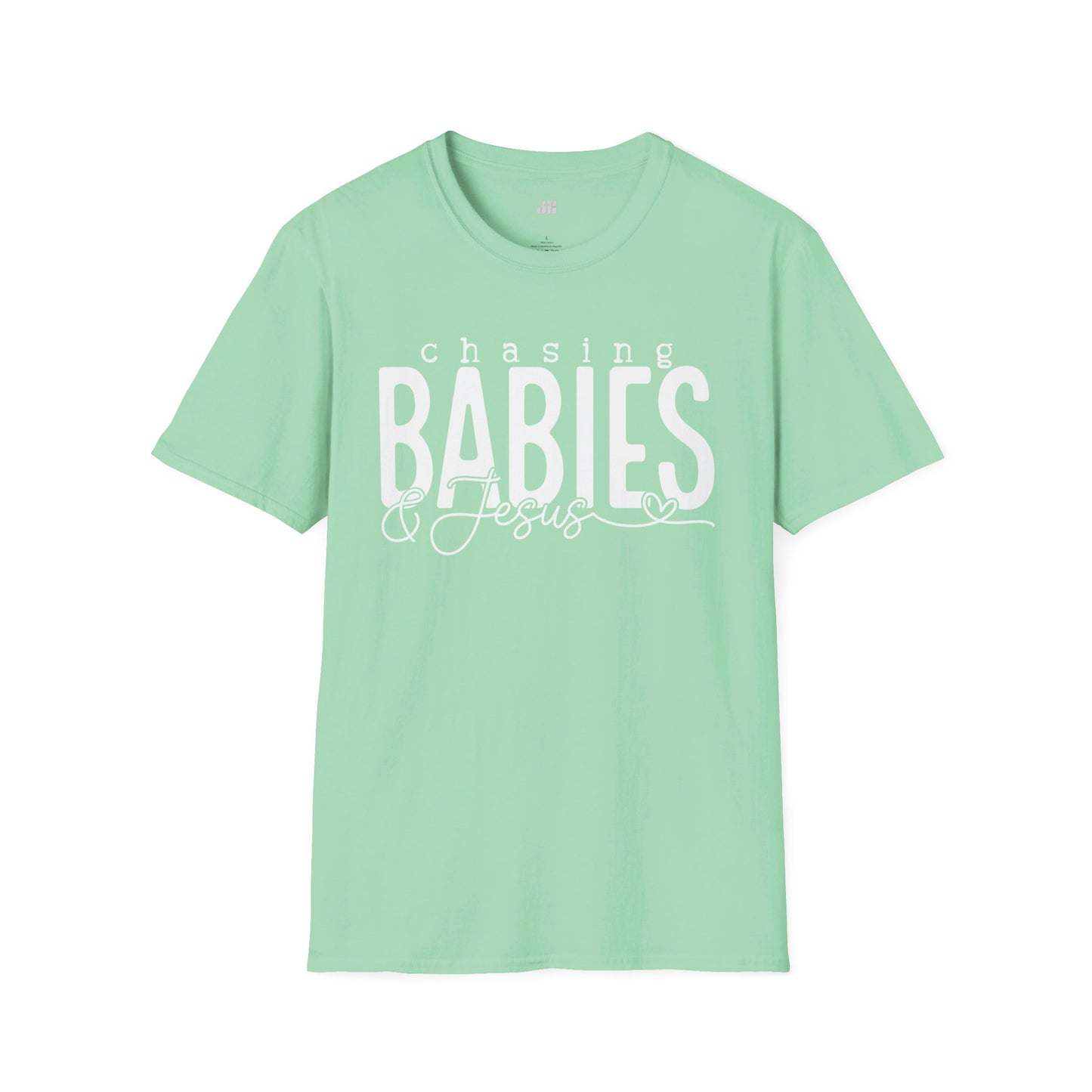 Chasing Babies & Jesus Softstyle T-shirt