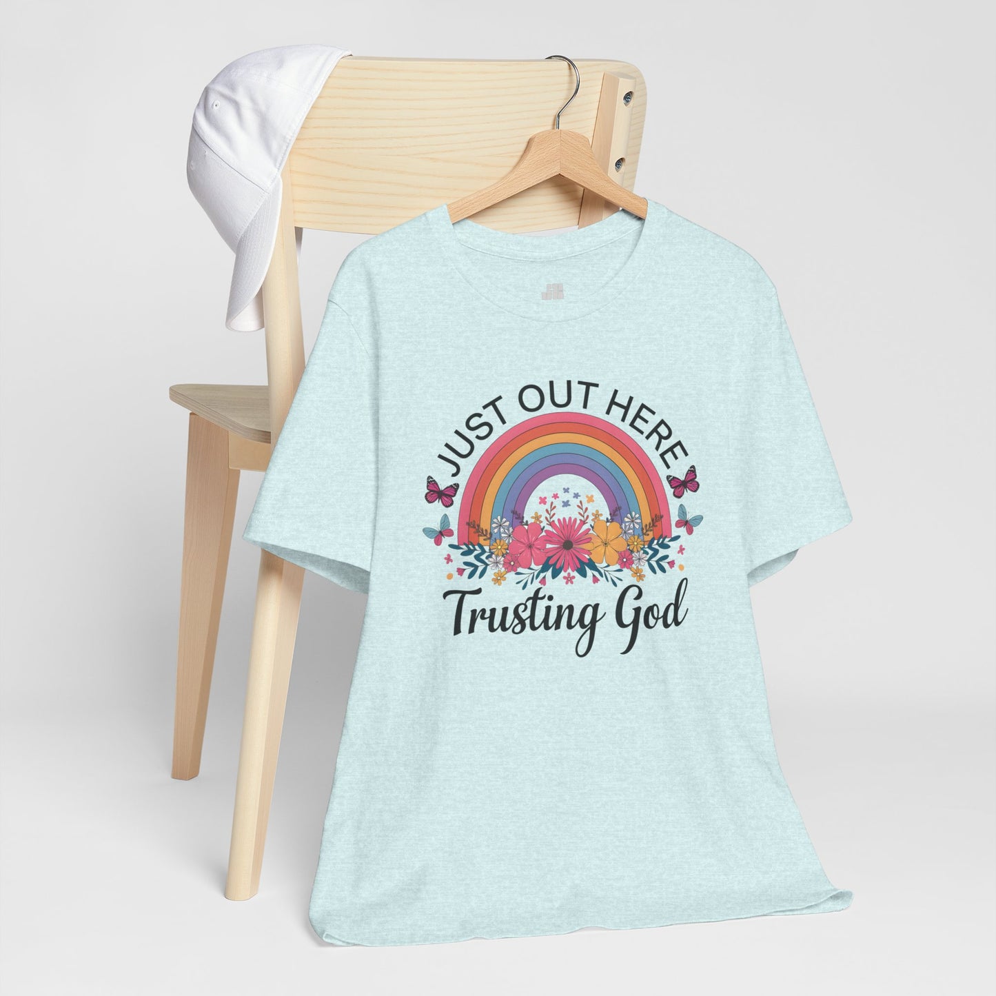 Just Out Here Trusting God Soft Cotton Tee