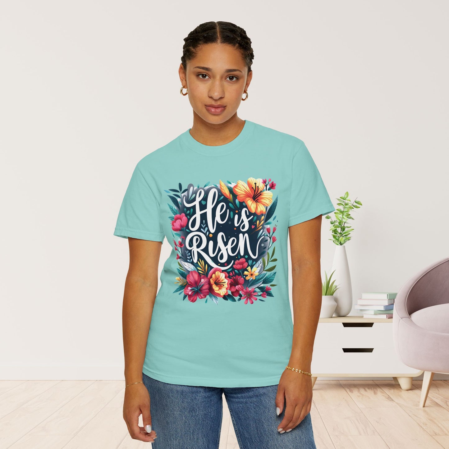 He is Risen Women's Comfort Colors Tee