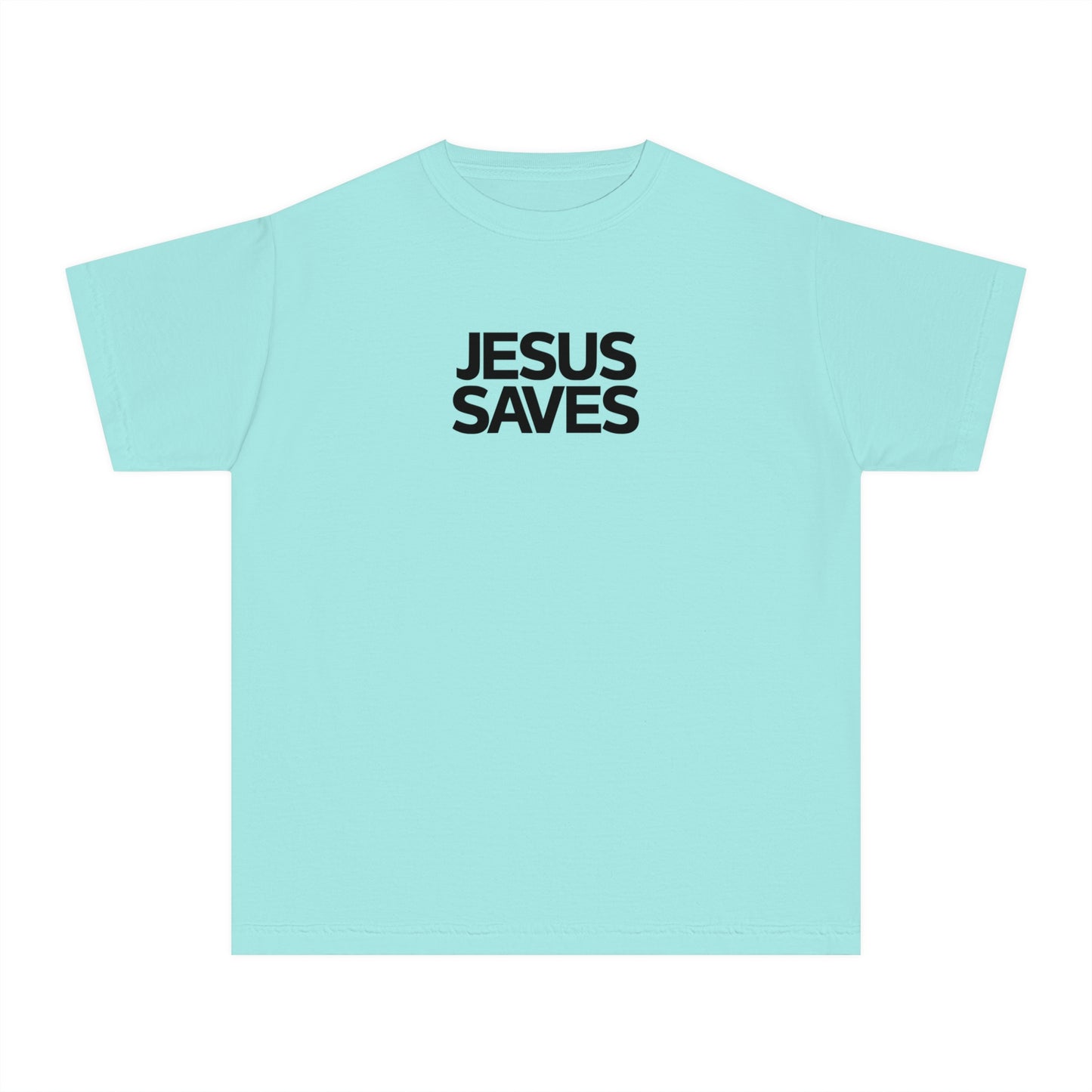 Jesus Saves Comfort Colors Youth Christian Tee