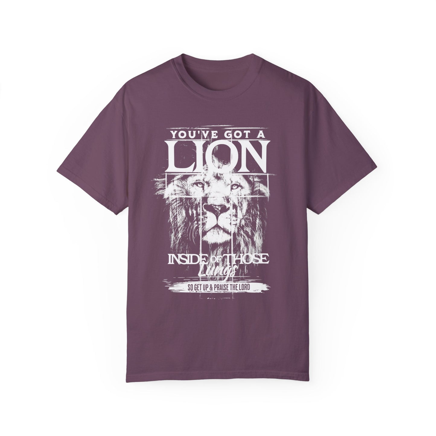 Comfort Colors You've Got A Lion Inside of Those Lungs Tee - Christian Shirt