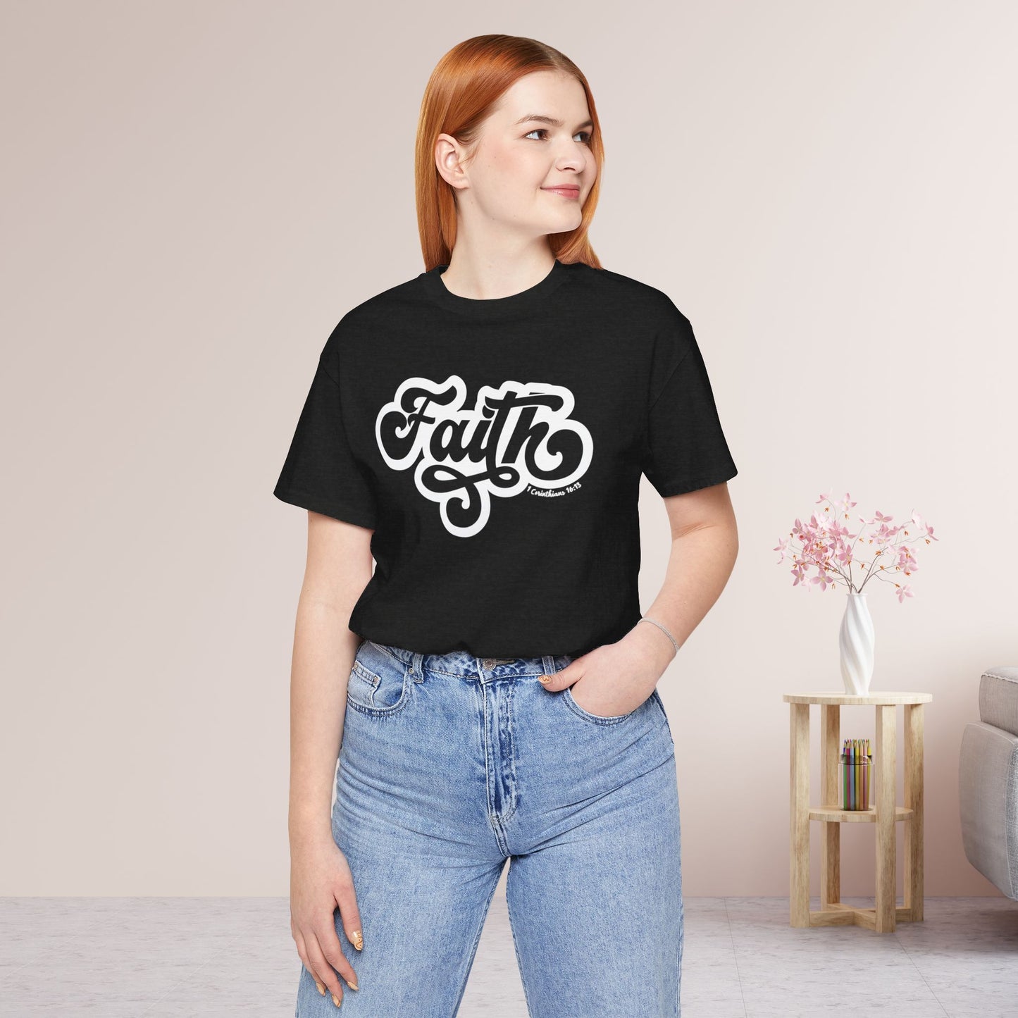 Faith Shirt - Bible Verse Christian Soft Cotton Tee